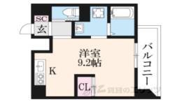 ブーブーヴィラ二条間取り図面