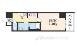 グラカン京都駅前　輝間取り図面