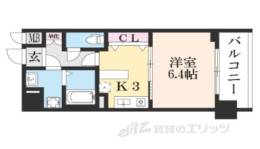 ライジングコート京都西院フロンティア間取り図面