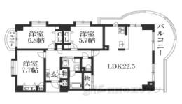 上御霊アーバンライフ3階間取り図面
