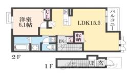 ミルト長浜Ａ棟間取り図面