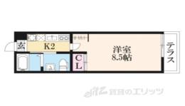 KAMO RIVER 清水五条間取り図面