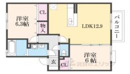 コンフォール・ヴィラ　D棟間取り図面