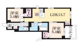 シャーメゾン梅小路間取り図面