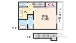 エステイトＥ桂川Ｂ棟間取り図面
