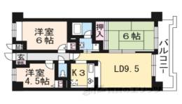 コスモ二条城東間取り図面