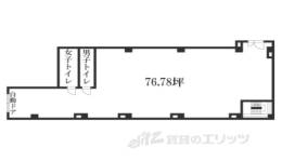 三条高倉響ビル1階店舗間取り図面