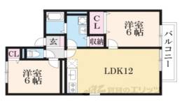 リヴェール吉条２間取り図面