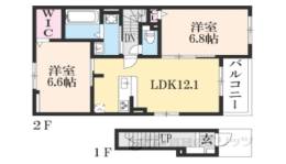 ヴィラ湧水２間取り図面
