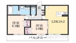 セジュール鏡が浜間取り図面