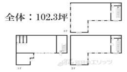 横大路下三栖里ノ内貸倉庫事務所間取り図面
