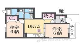 クレセント間取り図面