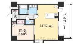クレアドーレ京都二条間取り図面
