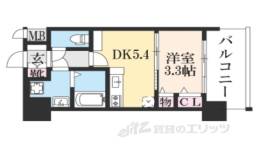 クレアドーレ京都二条間取り図面