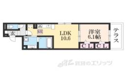 太秦レジデンスＥ棟間取り図面