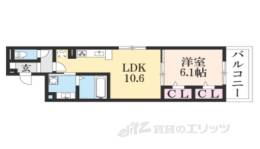 太秦レジデンスＥ棟間取り図面