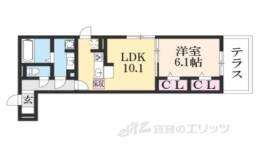 太秦レジデンスＷ棟間取り図面