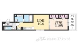 太秦レジデンスＷ棟間取り図面
