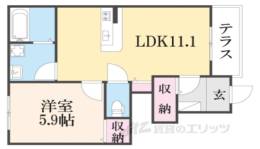 CASA美輪１間取り図面