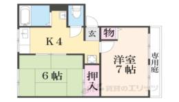 菩提樹ハイツＡ間取り図面