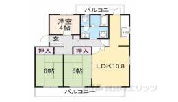 高の原駅東団地2号棟間取り図面