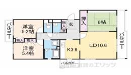 コンフォールかぶと台12号棟間取り図面