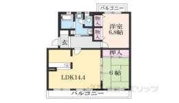 コンフォールかぶと台12号棟間取り図面