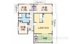 コンフォールかぶと台22号棟間取り図面