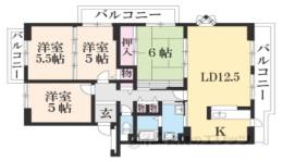 高の原駅西第２団地4号棟間取り図面