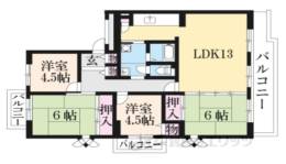 高の原駅西第２団地6号棟間取り図面