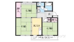 平城第１団地１７号棟間取り図面