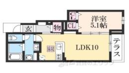 シャルマン東寺南４間取り図面
