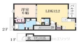 シャルマン東寺南４間取り図面