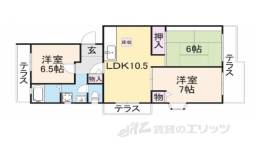 平城左京団地１９号棟間取り図面