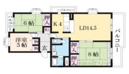 平城左京団地２２号棟間取り図面