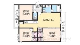 くおん嵯峨東棟間取り図面