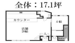 五ケ庄西浦20-23店舗間取り図面