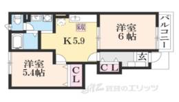 メイプルリーフ２間取り図面