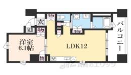 Ｒｉｖｉｅｒｅ　Ｇａｕｃｈｅ寺町二条間取り図面