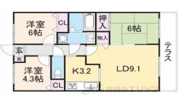 モン・シェリ　マ・シェリ間取り図面