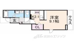 Ｈａｒｕｋａｓ　２間取り図面