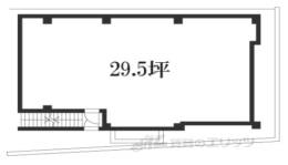 近畿予備校烏丸ビル１階店舗間取り図面