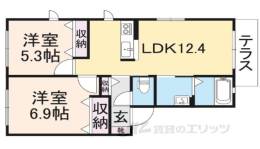 ファミールアダチ２間取り図面