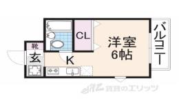 グッドリバーマンション１間取り図面