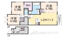 コットンハウス３間取り図面