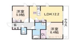 プランドールＦ間取り図面