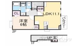 アンジュ・ＣｏＣｏ１間取り図面