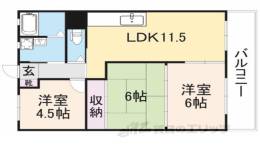 南川ハイツ間取り図面