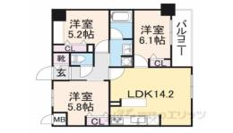幸ｃｏｕｒｔ　ｎａｒａ　ｓａｎｊｏ間取り図面