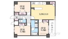 幸ｃｏｕｒｔ　ｎａｒａ　ｓａｎｊｏ間取り図面